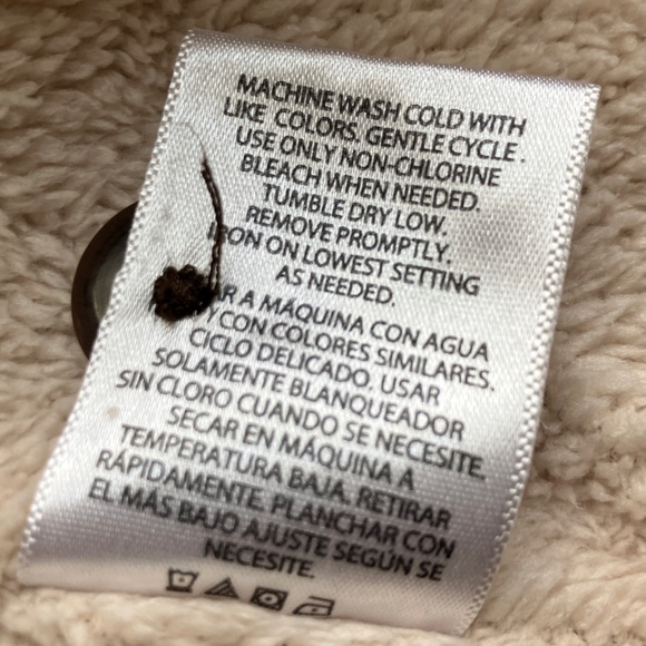 Levi’s L Regular Khaki Tan Rip Stop Fleece Lined Shirt Jacket Style 3LML - Picture 11 of 13